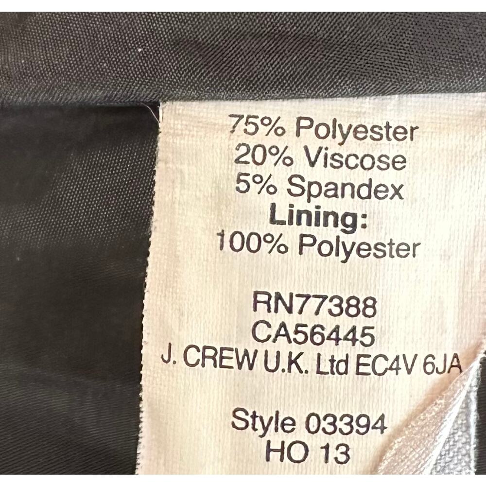 J. Crew Fluted Skirt in Double Crepe Black 03394 Size 2 - Picture 6 of 7